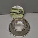 PEGYY11 Nonslip Stainless Steel Dog Bowls, 7.6 US Cup, 2 Count