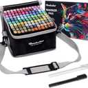 realcolor 120 Alcohol Markers Set,Dual Tip Art Markers for Adult Coloring, Alcohol Marker Set for Drawing,Coloring,Sketching,Card Making,Illustration, Ideal for Artists, Designers & Crafters