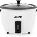 Aroma Housewares 32-Cup (Cooked) (16-Cup UNCOOKED) Pot Style Rice Cooker (ARC-7216NG) , White