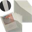 WANGDEFA 12 Pack Letter Size Disc Planner Pocket 11 Disc Planner Pocket Folder Discbound Dividers 8.5 x 11 Discbound Notebook Dividers with Pockets for Discbound Notebooks