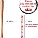 Retrify Christmas Wrapping Paper - 17 Inch x 32.8 Feet Mini Roll - Cute Red Green Gnome Snowflake Foil Girly Pink Gift Wrap Paper for Holiday Shower Party Celebration