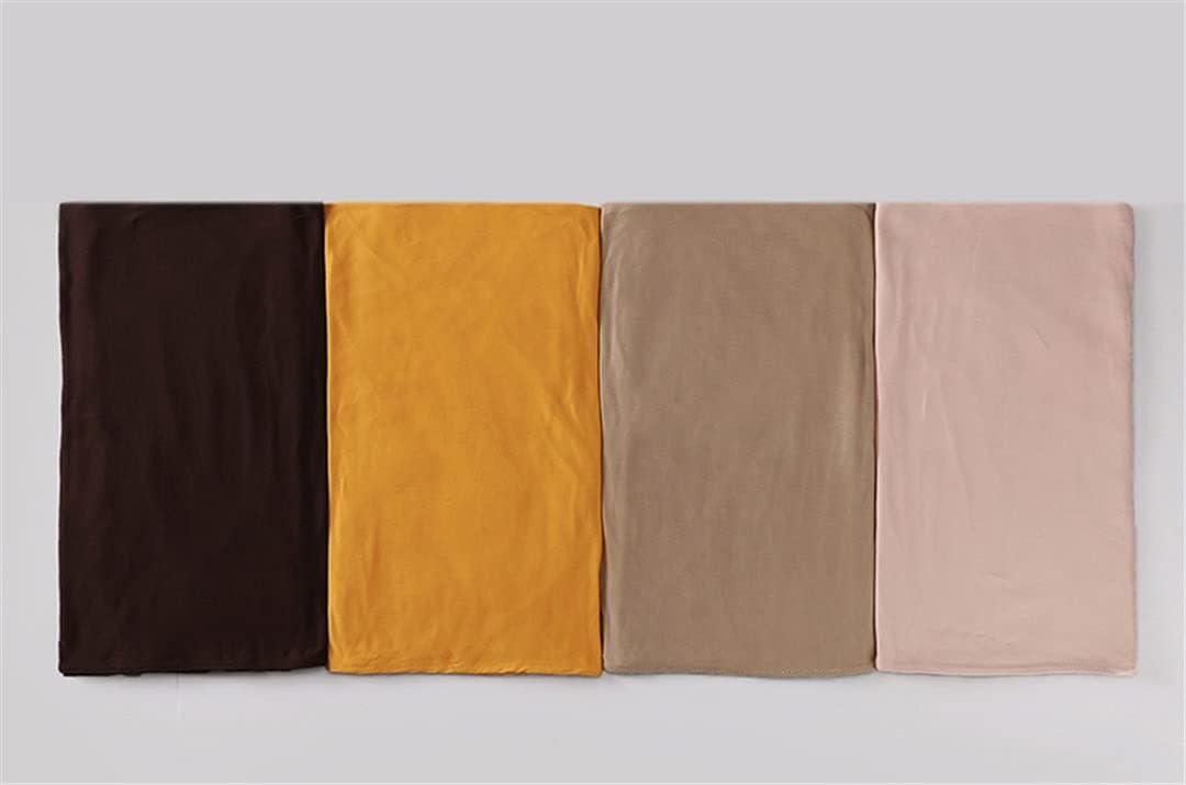 Hcclijo 4PCS/Box Muslim Jersey Hijab Scarf Solid Color Islamic Long Hijab Shawls Wraps Scarf Box