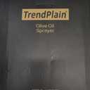 TrendPlain - Original 16oz/470ml Olive Oil Dispenser Bottle for Kitchen Gadgets and Air Fryer Accessories - Olive Oil Sprayer for Cooking w/Stickers - Black&Green