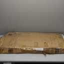 Unovivy 31.5" Small Round Dining Table for 2-4, Space Saving Circle Kitchen Dinner Table, Industrial Mid Century Modern Dining Room Desk for Kitchen, Apartment, Rustic Brown