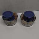Anchor Hocking 12 Piece Glass Storage Containers with Lids (6 Glass Food Storage Containers & 6 Navy Blue SnugFit Lids)