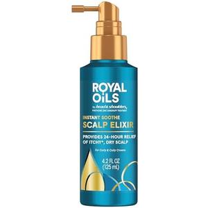 Head & Shoulders Royal Oils Scalp Elixir Treatment - Instant Soothe, Anti-Dandruff, Dry Scalp Relief & Hydration with Cooling Menthol & Peppermint Oil, 4.2 fl oz