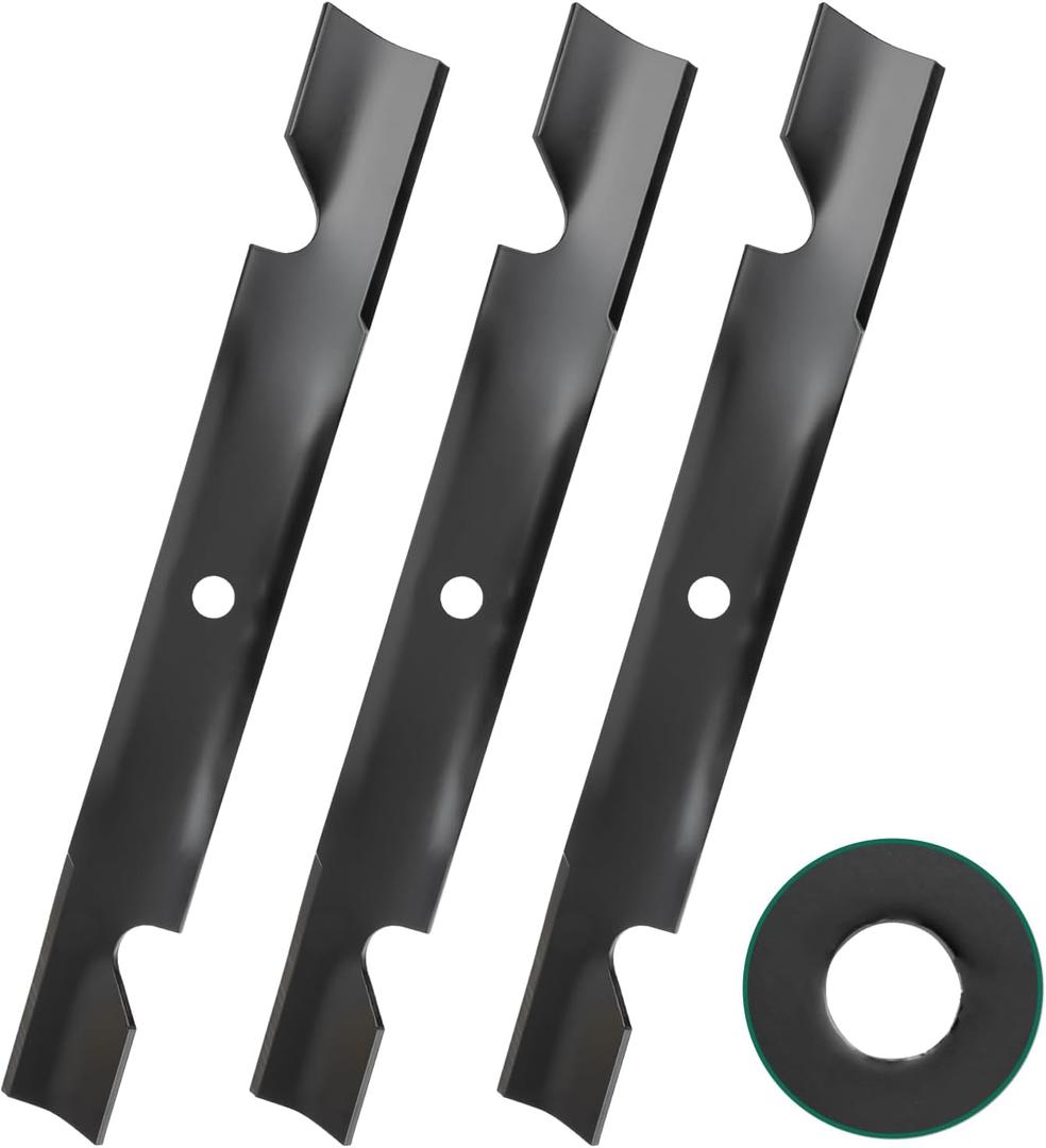 Belleone 115-9650-03 Mower Blades Compatible with Toro Titan ZX5400 ZX5420 MX5400 - Mulching Blades for Toro 54 Inch Deck, Replace 115-2454-03 115-4999 115-4999-03, 3 Pack