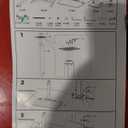 AVLT 44" Height Adjustable Foot Pedal Rolling Desk with Shelf (3 ft 8 inches) - Pneumatic Laptop Standing Desk Cart - Mobile Laptop Cart - Black Computer Projector Cart with Brake Casters