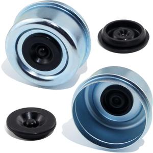 2pcs 2.72'' Trailer Hub Dust Caps, Trailer Spindle Bearing Dust Cap Cup Grease Cover Caps & Extra Rubber Plugs for 7000 to 8000 lb Boat Trailer Dexter EZ Lube Trailer Camper RV Axle