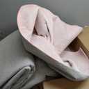 Light Pink Rug 5x7 for Nursery Bedroom,Abstract Cute Modern Washable Boho Area Rugs for Girls Room,Blush