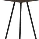 Kate and Laurel Kashvi Modern Side Table; 17 x 15 x 20; Graywash; Decorative Farmhouse Hexagon Bedroom Nightstand Table for Storage and Display