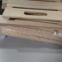 Weysat 3 Pack Large Wood Crates Box for Storage 16 x 12 x 9.5 Inches Unassembled Wooden Milk Crates with Handle Decorative Nesting Box for Display Rustic Decor DIY Office Home Retail Art Craft (Brown)