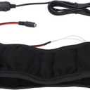 GOTOTOP Universal Nylon Steering Wheel Warmer, 12V Heated Cover for 38cm Diameter, Powered by Car Cigarette Lighter Socket