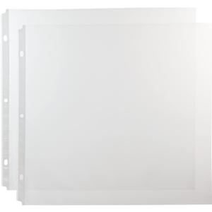 Okuna Outpost Scrapbook Refill Pages & Clear Plastic Sleeves - Top-Loading Page Protectors - 0.16 mm Thick Plastic Sleeves - Protects Memory Book & Photo Album - 12"x 12", Pack of 50