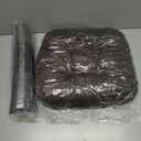 IASEAHK Chair Cushions for Dining Chairs, Dining Chair Cushions, Tufted Indoor Chair Pads with Ties & Non Slip Backing, Seat Cushions for Kitchen Chairs 16.5” x 16.5” x 3.5”, Set of 2, Brown