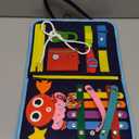 MAJAVI Toddler Busy Board Montessori Educational Learning Sensory Toys for 1 2 3 4 Year Old, Felt Busy Book Christmas Birthday Gifts for Toddlers Travel Toys for Airplane Car, Black