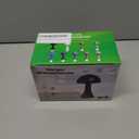 Cordless Table Lamp, Portable LED Desk Lamps, 1800mAh Battery Operated, 3 Color Stepless Dimming Up, for Restaurant, Bedroom, Outdoor Camping, Coffee Shop, Night Light, Rechargeable (Black)