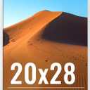 LaVie Home 20x28 Picture Frame for Wall Display, 20x28 White Picture Frame with HD Plexiglas, 20 x 28 Poster Frame 1 Pack, Display Frame for Vertical or Horizontal, Classic Collection