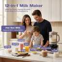 ADIVO 12-in-1 Nut Milk Maker Machine, 50.7 oz Soy Milk Maker, No Soak