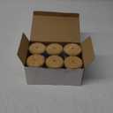 6-Pack Bamboo Qtip Holders - Bathroom Storage for Cotton Balls, Swabs, Pads, Floss