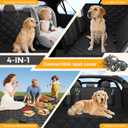 Dog Car Seat Cover for Back Seat,100% Waterproof Scratch Proof Nonslip Seat Cover,600D Heavy Duty Scratch Soft Dog Hammock
