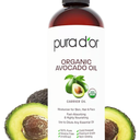 PURA D'OR 16 Oz ORGANIC Avocado Oil  100% Pure & Natural USDA Certified Cold Pressed Carrier Oil For DIY Beauty, NonGreasy, Unscented, Hexane Free Liquid Moisturizer  Face Skin & Hair  Men & Women