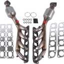 16478 16479 Front Manifold Catalytic Converter Compatible with 5.6L 2004-2010 Infiniti QX56 / 2005-2013 Nissan Armada / 2004-2013 Nissan Titan / 2008-2012 Nissan Pathfinder