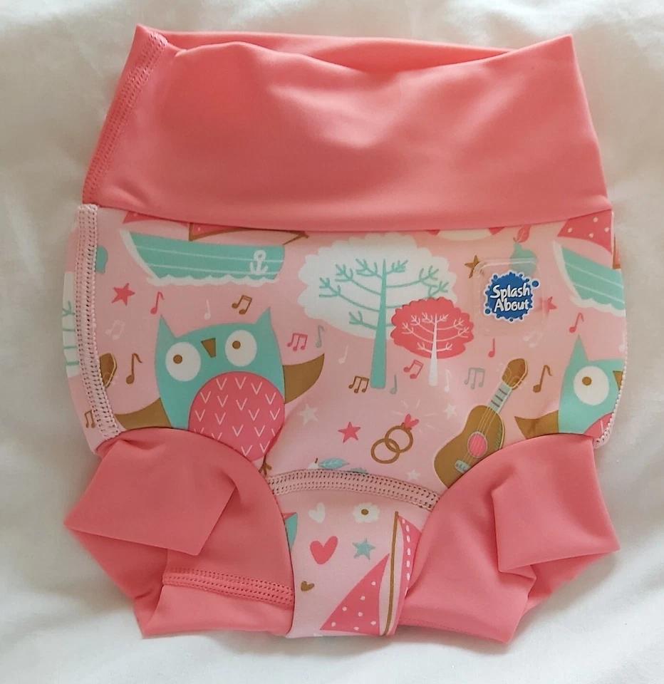 Splash About Happy Nappy Reusable Swim Diaper, Owl & The Pussycat, 0-3 Months
