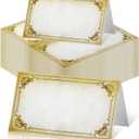 120 Pcs Place Cards for Table Setting, Vintage Table Name Cards for Table Setting, 3.5 x 2 Inch Food Cards for Buffet Table Wedding Banquet Buffet