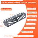 QuliMetal Grill Heat Deflectors for Weber GS4 Genesis II E-410, E-415, E-435, Grill Parts for Weber Genesis II LX E-440 Series Gas Grills, Porcelain Steel 16GA Heat Plates Parts for Weber 66686 66041