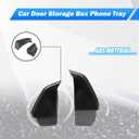 Car Door Storage Box Phone Tray Compatible with BMW 1 2 Series F40 F44 2020-2024 Armrest Phone Container Door Organizer Handle Pocket ABS Tray Insert Glove Pallet (Front Door)