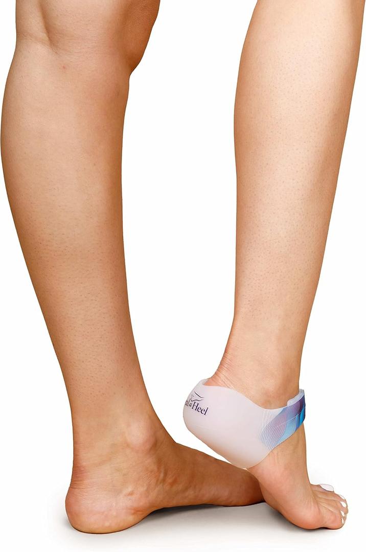 Silicone Heal Cups (Adjustable) | Heel Cups for Cracked Heels | Comfortable and Durable Heel Cup for Cracked Heel Repair | Cracked Feet Treatment | Silicone Socks (Adjustable (Pack of 2))