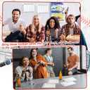 50 Pieces Football Squares Board for 25 Square Footballs Pool Cards 9.6 x 6.7 Inch Sports Party Scratch off Cards for Sports Box Decorations Game Party