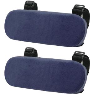 2Pcs Navy Thickened Office Chair Armrest Pads to Relieve Forearm Pressure, Suitable for Office Chairs, Wheelchairs, Comfortable Gaming Chairs