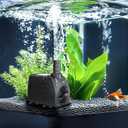 GROWNEER 550GPH Submersible Pump 30W Fountain Water Pump, 2000L/H, with 7.2ft High Lift, 3 Nozzles for Aquarium, Fish Tank, Pond, Hydroponics, Statuary, Pool