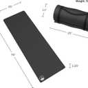Foam Sleeping Pad for Camping - 1.25-Inch-Thick Waterproof Sleep Pad with Carry Straps for Cots, Tents, or Sleepovers by Wakeman Outdoors (Black)