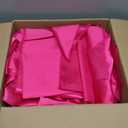 40 Pack Satin Napkins and Napkin Rings Set of 20 Hot Pink Satin Table Napkins 17 x 17 Inch, 20Pcs Silky Cloth Napkins for Wedding Party Banquets Dinner