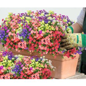 18 Bundles Artificial Flowers for Outdoors No Fade Fake Plants Faux Flowers for Spring Summer Decor, UV Resistant Artificial Outdoor Plants for Outside & Indoor Planter Porch Balcony Patio Decor - Mix (Multi Color)