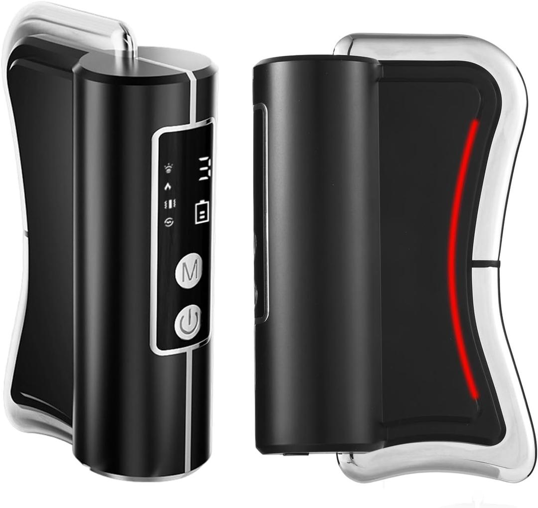 DOCEPERT Heated Muscle Scraper Tool-2025 Upgraded Electric Gua Sha Tool for Whole Body Massage Relaxation & Skincare with Light-Care 4 Modes 3 Levels, for Woman,Workers, Athletes Perfect Gifts