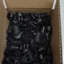 FENCE & DECK RITE Baluster Connectors for 3/4" Metal Balusters, Made with Black Polypropylene 3/4" for Stairs & Decks (Black Polypropylene, Adjustable Baluster Connector (96))