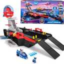 Paw Patrol: The Mighty Movie, Aircraft Carrier HQ, with Chase Action Figure and Mighty Pups Cruiser, Kids Toys for Boys & Girls 3+
