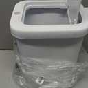 MOPALL Slim Bathroom Trash Can with Lid - 1.9 Gallon Dual-Way Opening (Step Pedal & Press Top) Small Trash Can for Narrow Spaces, Rust-Proof Wastebasket Small Garbage Can for Bathroom, Bedroom, Office