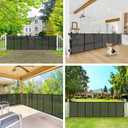 200" Retractable Baby Gates Extra Wide Dog Gates for Doorways, 48" Extra Tall Pet Gate Retractable Dog Gate, Long Baby Gate Retractable Fence Outdoor, Driveway Gate Retractable Garage Gate, Black