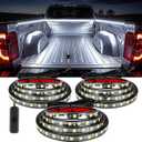 YUGUANG 3Pcs 60 Inch Truck Bed Lights, 6000K White Waterproof LED Truck Bed Lights Strip with On/Off Switch for Trucks, Cargo, Pickup, SUV
