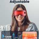 Heated Eye Mask - Cordless Eye Mask for Dry Eyes, Eye Relief, Improved Sleep, Washable Eye Heating pad for Travel and with Replaceable Shell