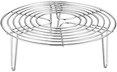 Round Steamer Rack and Cooling Rack, Stainless Steel Pot Trivet, Wire Steamer Kettle Rack Holder, Fit For Pots Cookware Pressure Cooker Pans Up, 8-Inches (size:20x7cm)