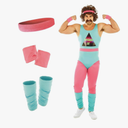fun shack 80s Exercise Costumes For Men, 80s Workout Costumes, Retro Fitness Outfits For Men, 80s Gym Attire, L