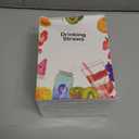 500 Pcs Colorful Disposable Drinking Plastic Straws.(0.23'' diameter and 8.26" long)-8 Colors