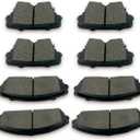 8pcs Front Rear Ceramic Brake Pads Set fit For 2005-2019 For Chrysler 300,2009-2019 For Dodge Challenger, 2006-2019 For Dodge Charger, 2005-2008 For Dodge Magnum