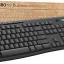Logitech MK370 Combo for Business, Wireless Full-Size Keyboard and Wireless Mouse, Secure Logi Bolt USB Receiver, Bluetooth, Globally Certified Windows/Mac/Chrome, Linux - Graphite